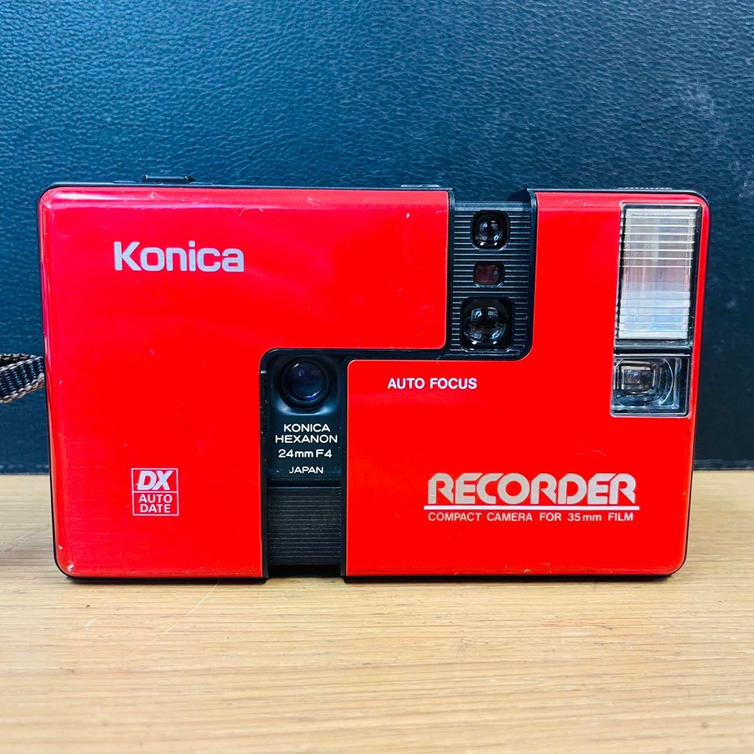 希少】KONICA RECORDER フィルムカメラ レッド （KONICA(コニカ