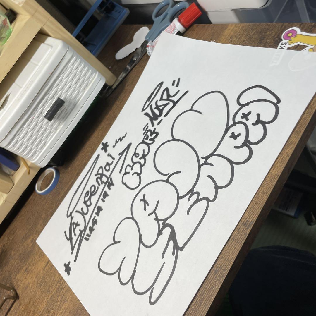 野田のサインがあります6号です絵のみの値段です Yahoo!オークション - 1091 直筆サイン 色紙 とろサーモン