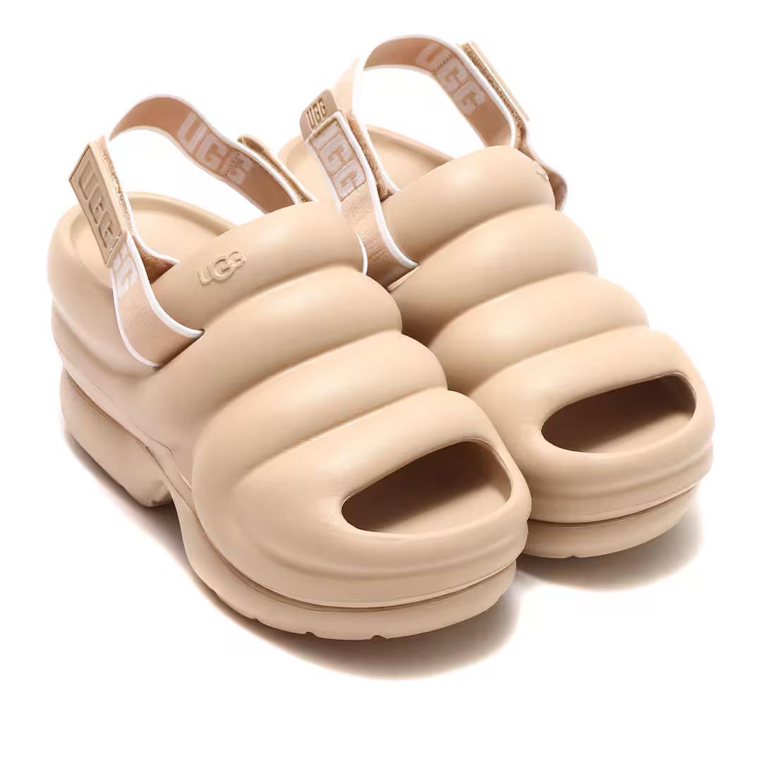 UGG ベージュ スポーツサンダル UGG アグ サンダル レディース ゴールデンスター ハイ 1167356