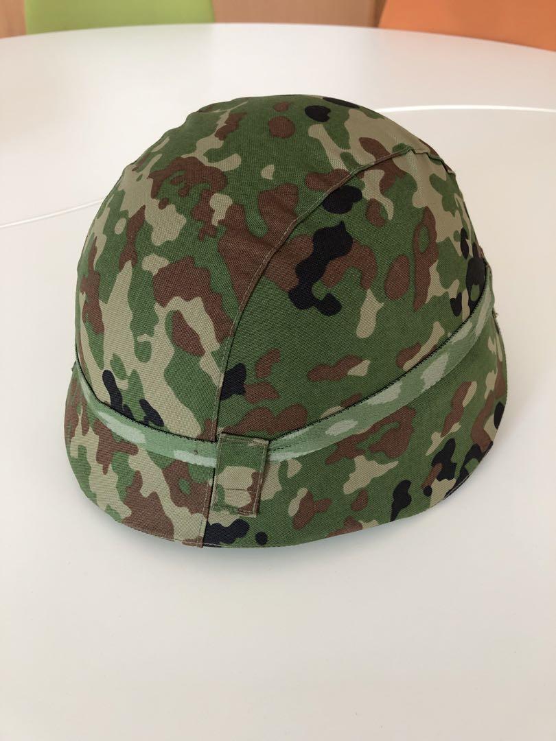 【極美品】陸上自衛隊８８式鉄帽　　レプリカ品 88式鉄帽（レプリカ）迷彩鉄帽覆い付