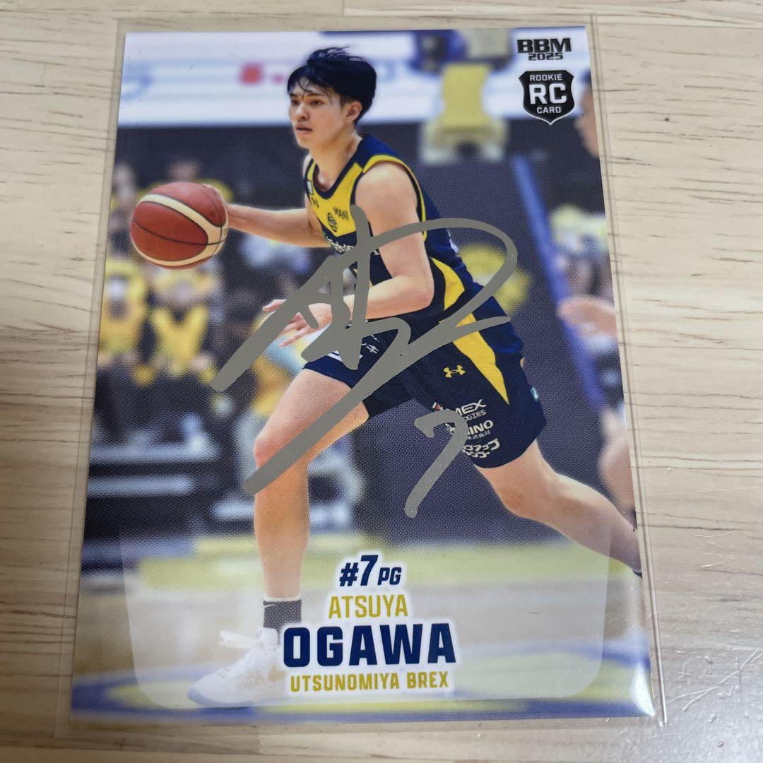 BBM Bリーグ 小川敦也 100枚限定 銀箔サインカード ルーキー