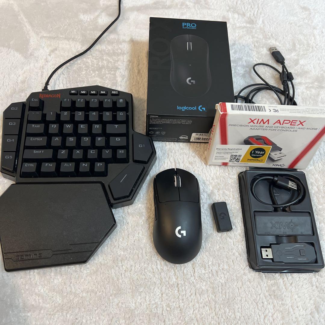 XIM APEX redragon 有線片手キーボード ロジクールPRO
