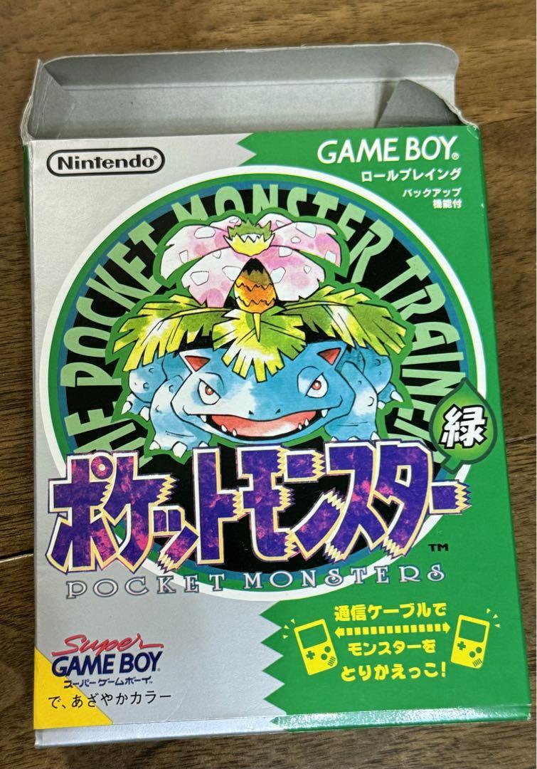 ポケットモンスター  緑 ※ミュウ入り 付属品完備】ポケットモンスター緑（ミュウ付き？） （ミュウ