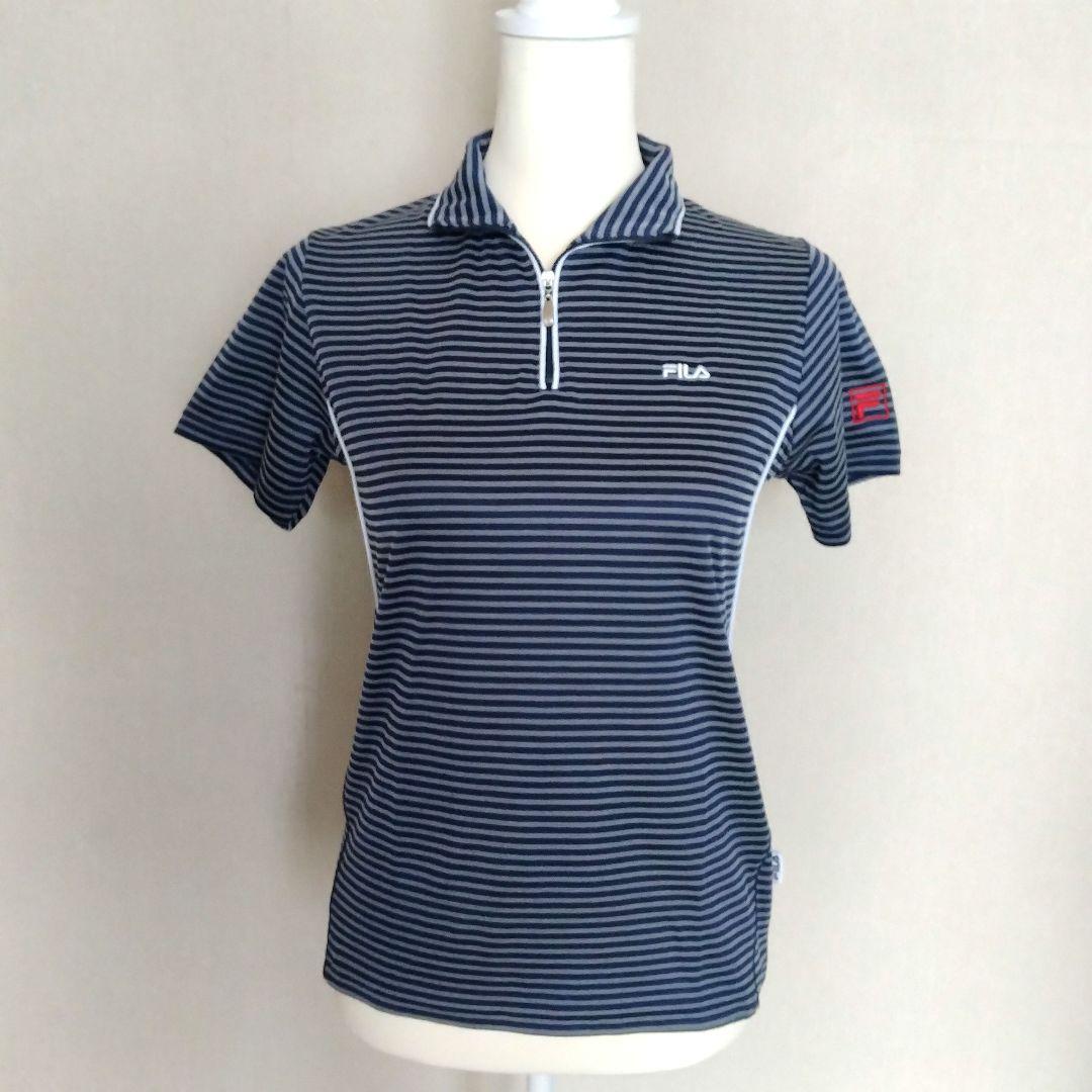 FILA フィラ ストライプポロシャツ M ウインザーオンラインショップフィラ ポロシャツ （ VL2669 - 20