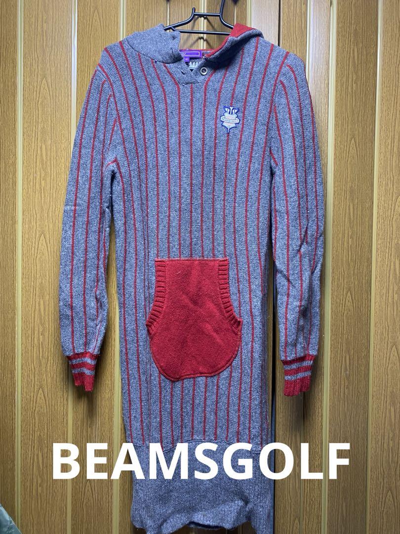 BEAMS GOLF ビームゴルフウェアトリコット ストライプ ワンピース Beams Golf ストライプ ワンピース - メルカリ