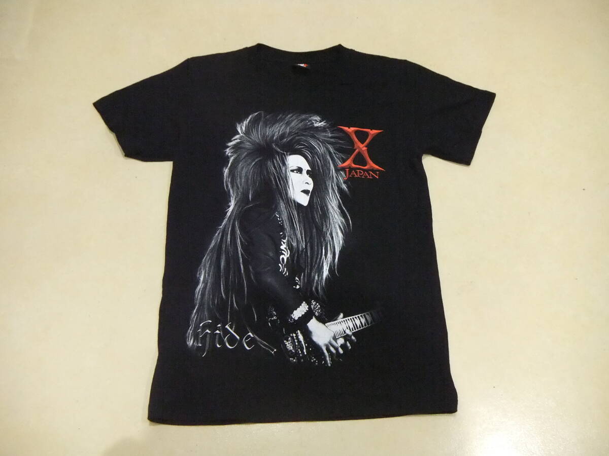 X Japan hideロックTシャツ　値下げ 90s X JAPAN HIDE / エックスジャパン ヒデ バンド Tシャツ (L