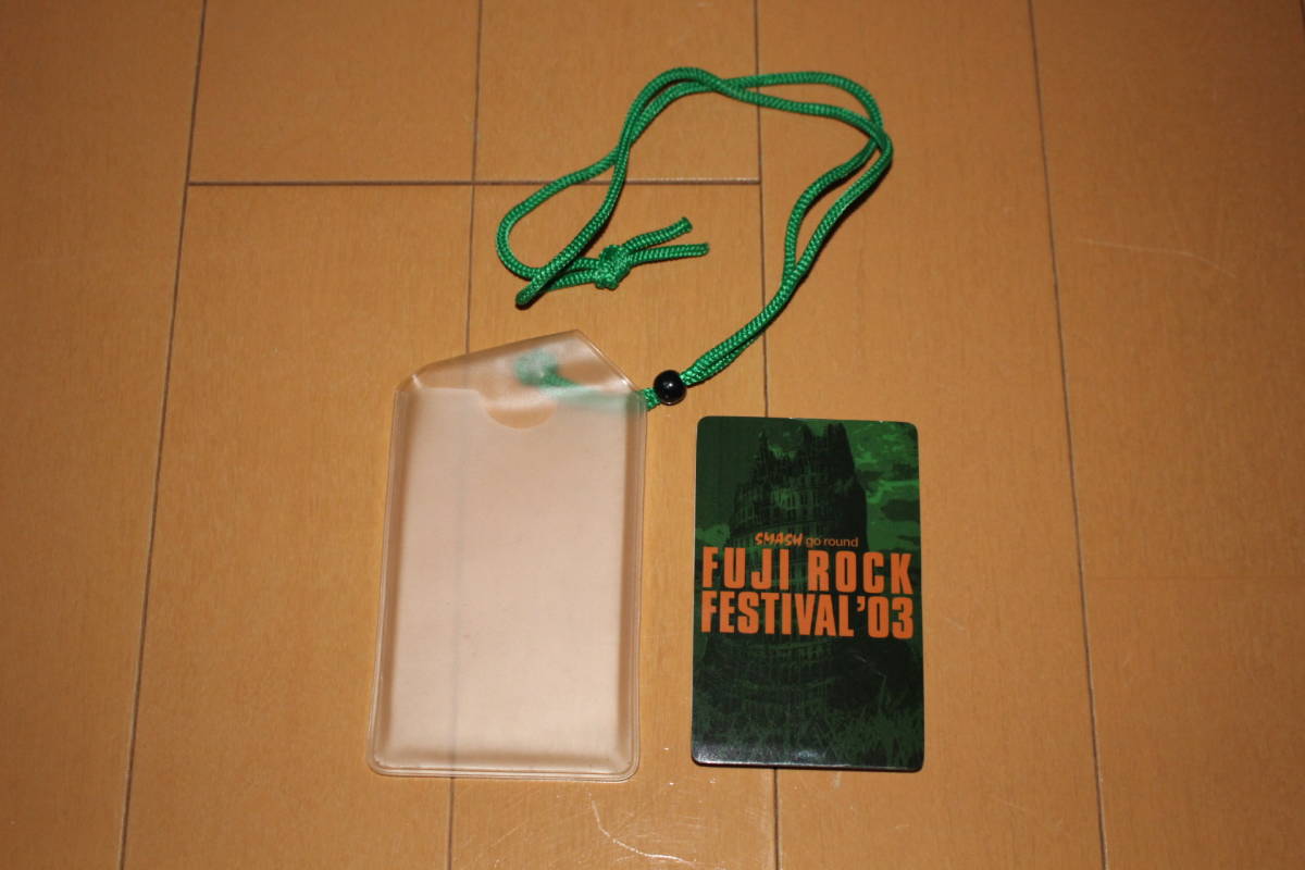 ☆即決 レア！ フジロックフェスティバル03 タイムテーブル FUJI