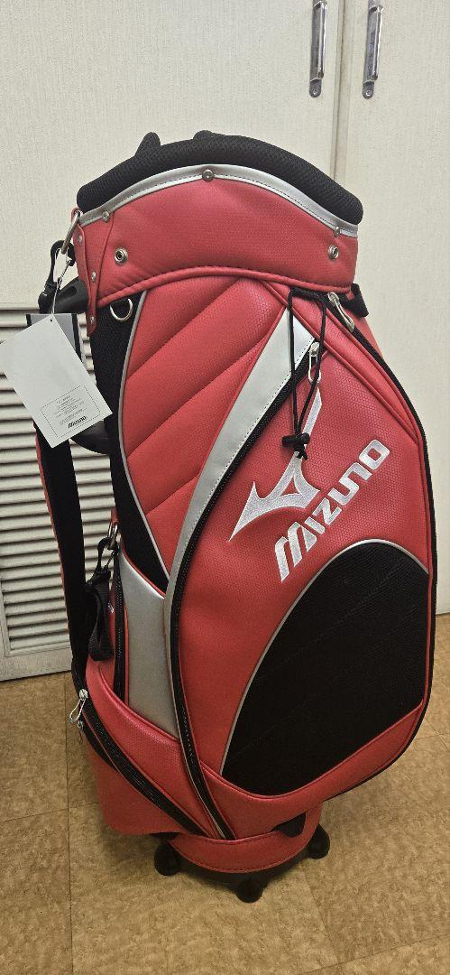 メンディー　未使用　Mizuno 赤 ゴルフバッグ・キャディバッグ メンディー様専用 未使用 Mizuno 赤 ゴルフバッグ・キャディ