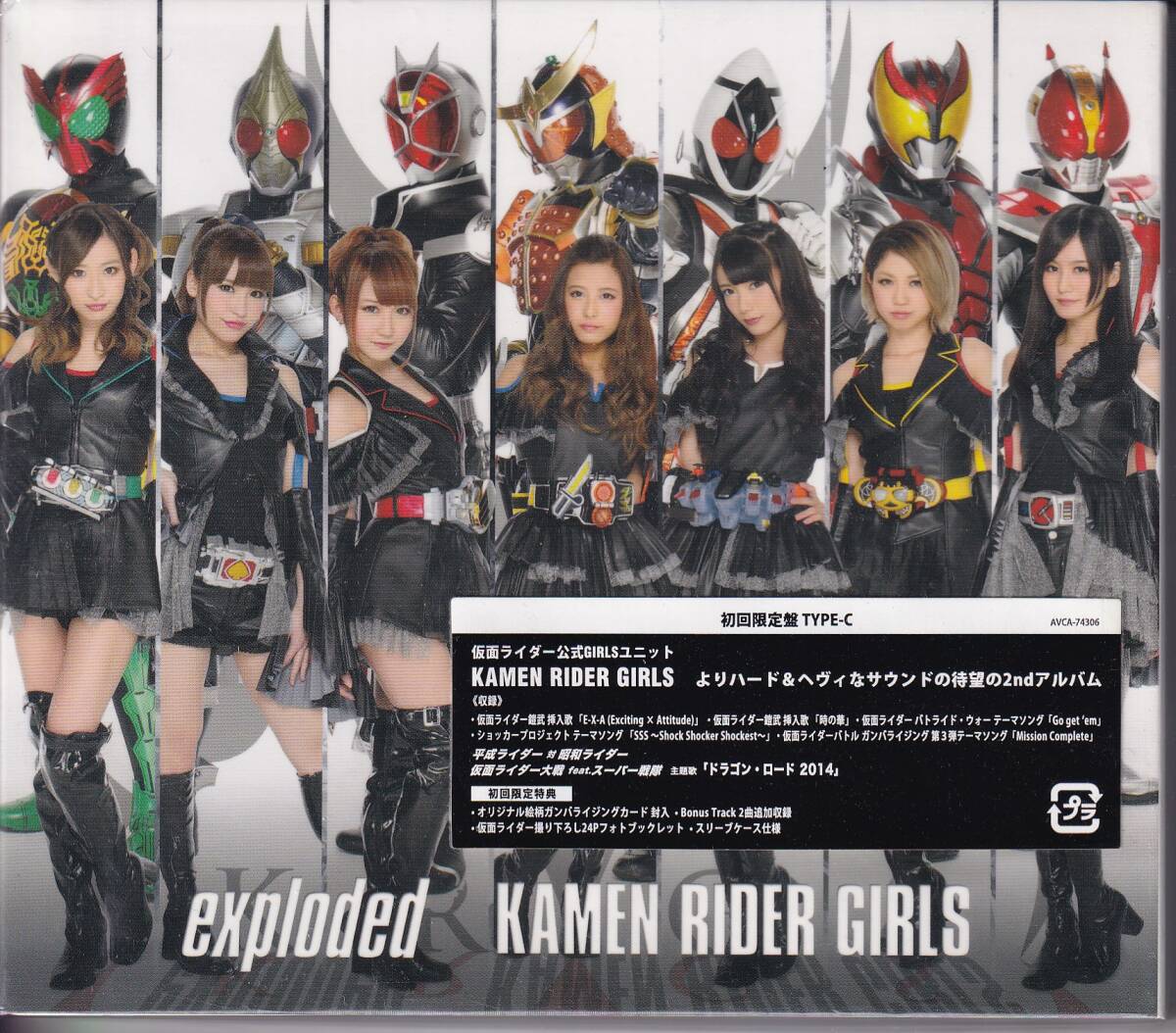 仮面ライダーガールズ　メンバー　直筆サイン入り　ポスター　仮面ライダー　激レア 仮面ライダーGIRLSガールズKAMEN RIDER GIRLS/exploded Type C