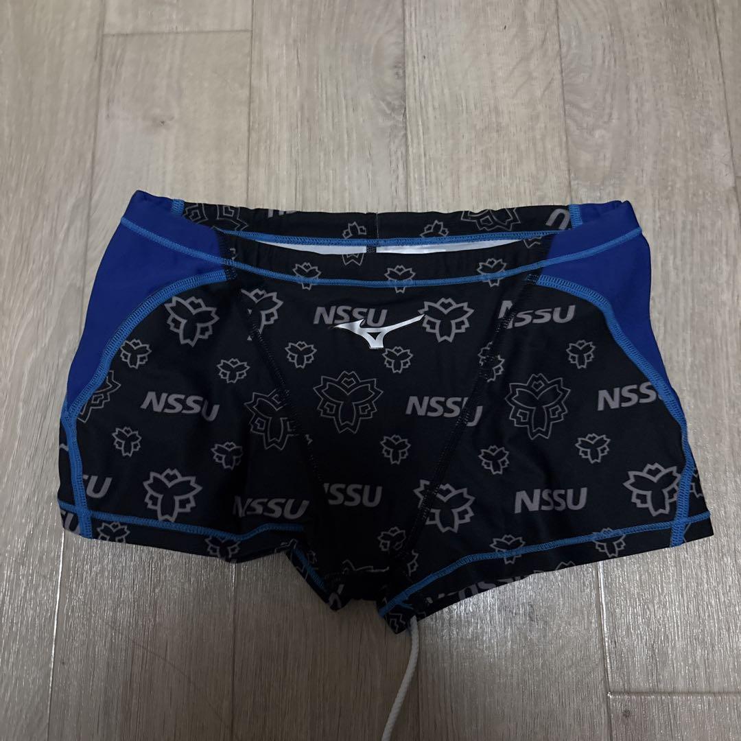 日本体育大学 競泳水着 黒/青 2017 m99370462858_1.jpg?1682124750