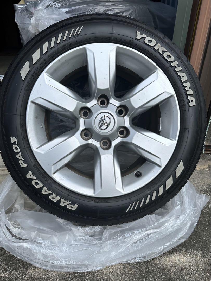 ハイエース　プラドホイール　215/45/17 Yahoo!オークション - トヨタ 150系プラド 純正ホイール