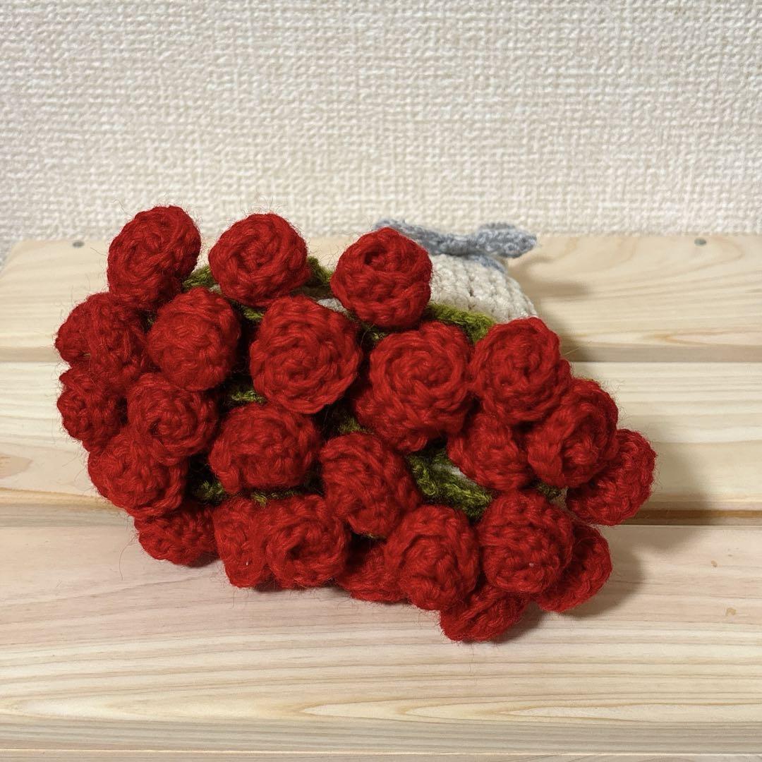 花束マルチカバー ランチョンマット かぎ編み ハンドメイド 母の
