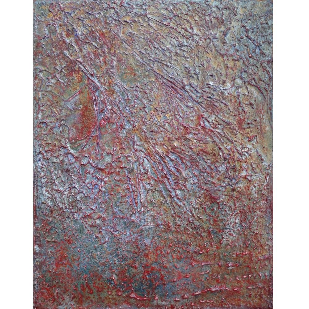 内野隆文 抽象画 絵画 F0号 アート作品 現代美術 キャンバス 真作