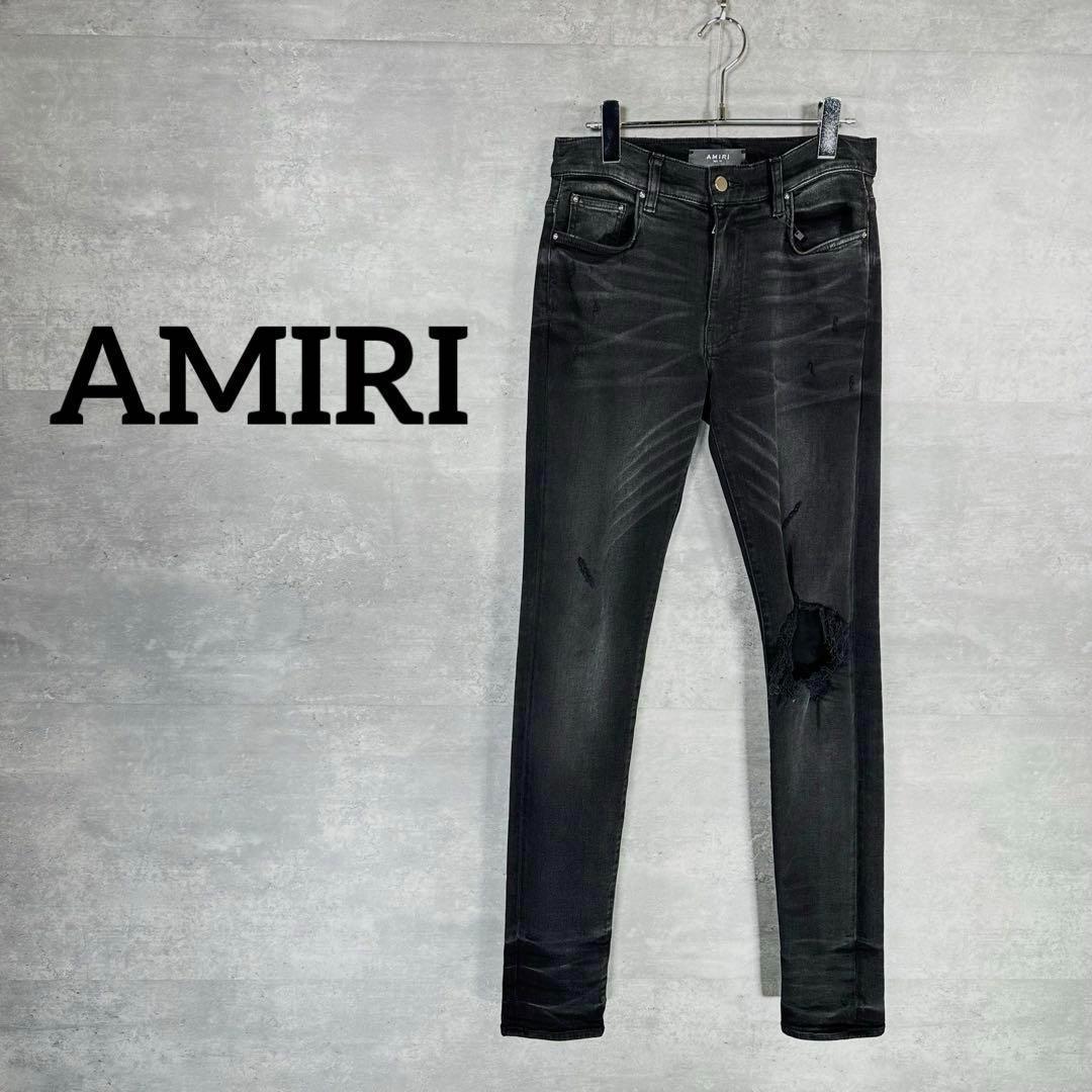 AMIRI ブラック スリムフィット デニムパンツサイズ29
