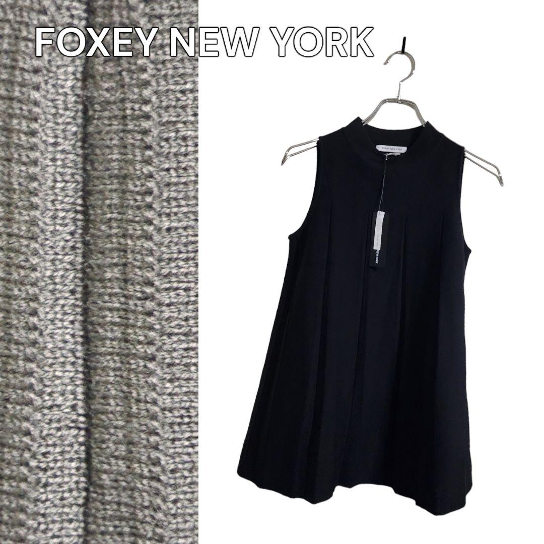 FOXEY NEW YORK　ノースリーブ　ブラック　ティアード　洗濯可 楽天市場】FOXEY NEW YORK フォクシーニューヨーク ノースリーブ