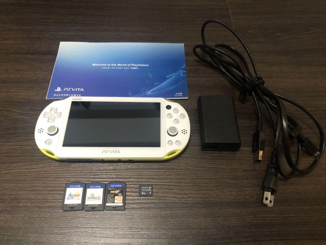 SONY PS vita ライムグリーン　ゲームソフト3本 セット SONY PS vita ライムグリーン ゲームソフト3本 セット PS VITA