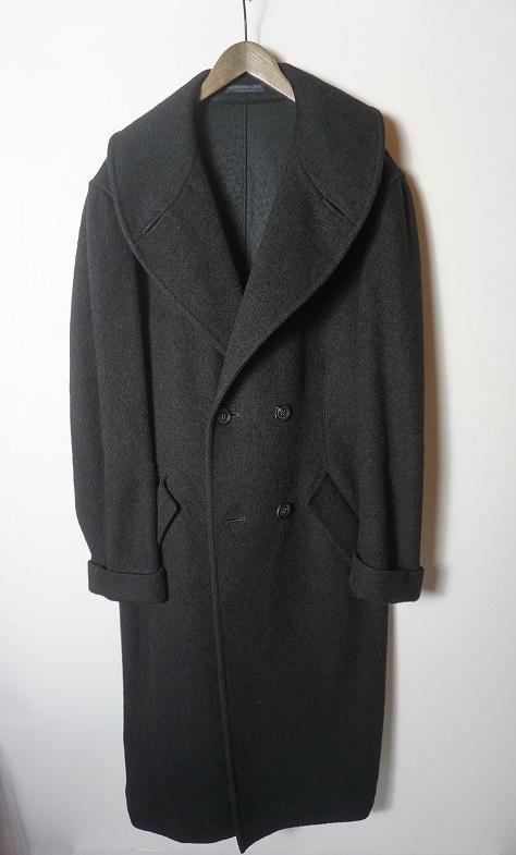 【極美品】Y's ヨウジヤマモト ピーコート　ウール 美品19AW ヨウジヤマモトW-ヘチマカラーコート 丸 ウール 1228O