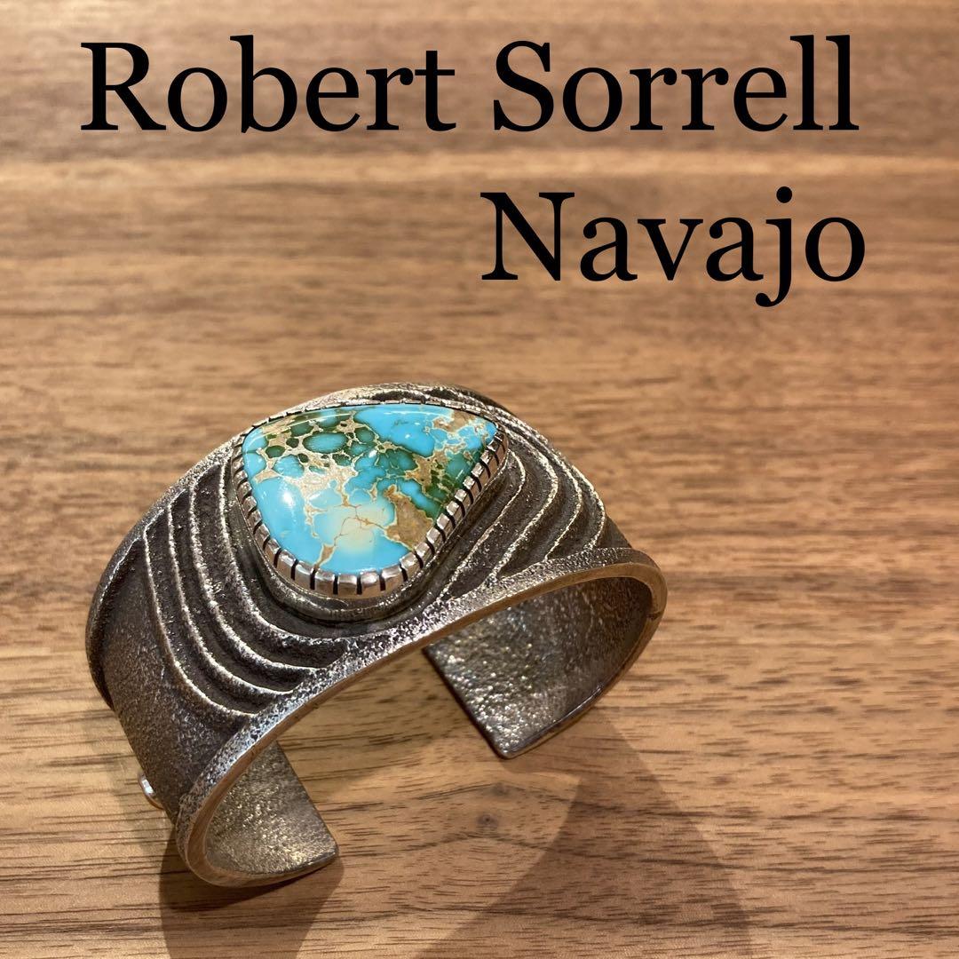 ナバホ族 Navajoバングル ロバート・ソレルRobert Sorrell