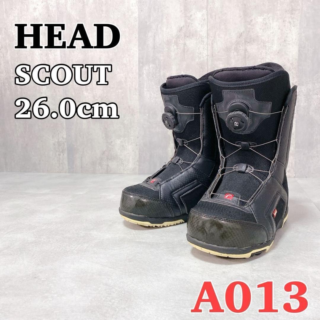 【HEAD】スノーボードブーツ SCOUT BOA 25.5センチ 新品未使用 スノーボード ブーツ HEAD boa ダイヤル 25cm scout 黒