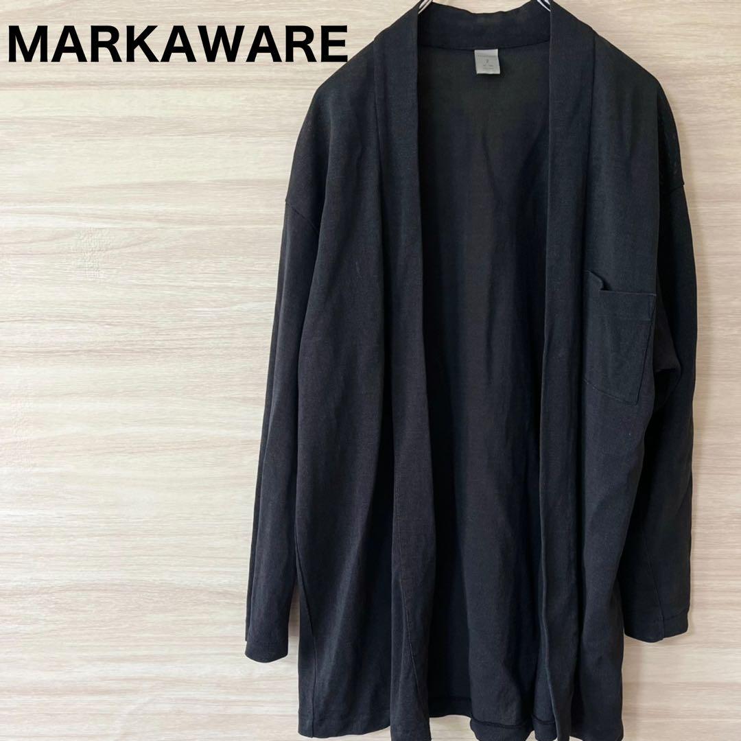 MARKAWARE JAPANESE CARDIGAN 和紙 ペーパー吊天竺（MARKAWARE