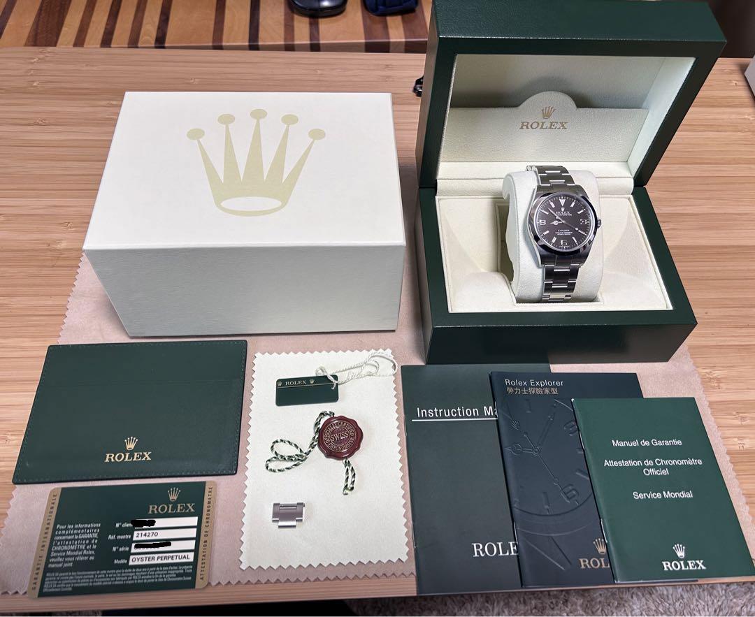 空箱付属品セット ロレックス【ROLEX】エクスプローラー214270