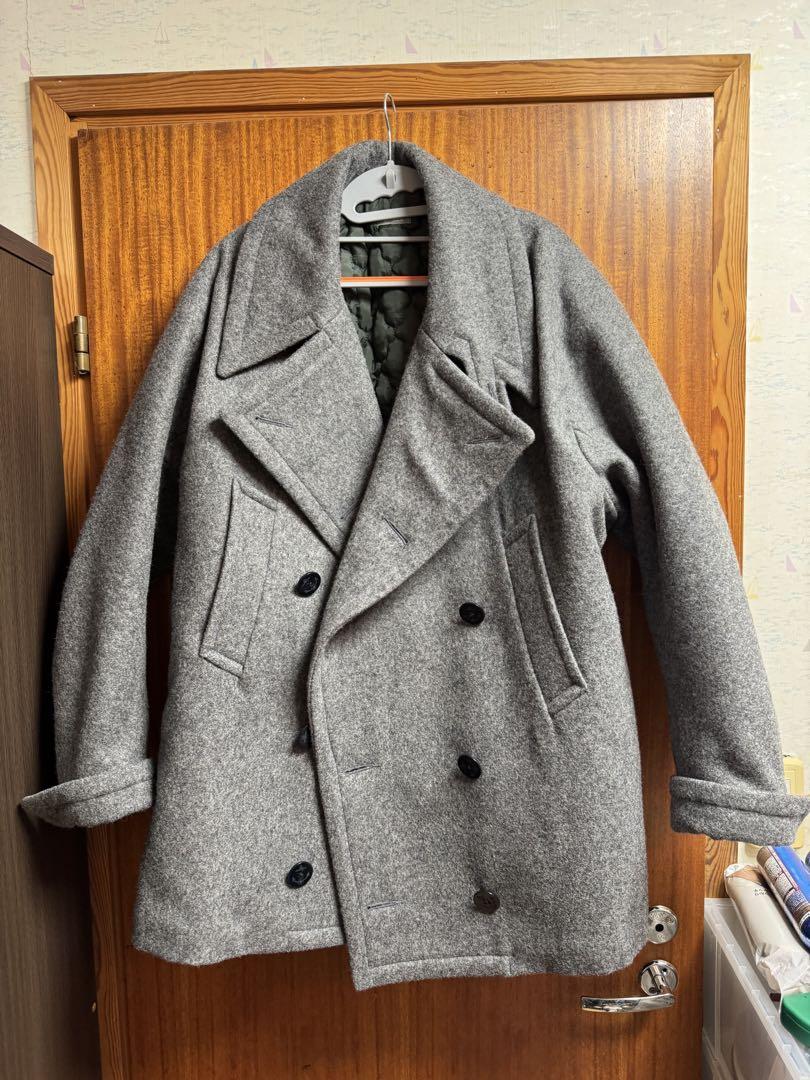 kolor BEACON P coat 24aw ピーコート　グレー　サイズ2 KOLOR BEACON [ カラービーコン ] 24AW マルチボタンフロント裏