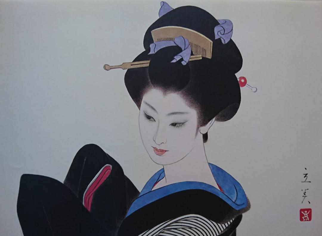 志村 立美、うす氷、入手困難、希少・限定画版、日本画、江戸