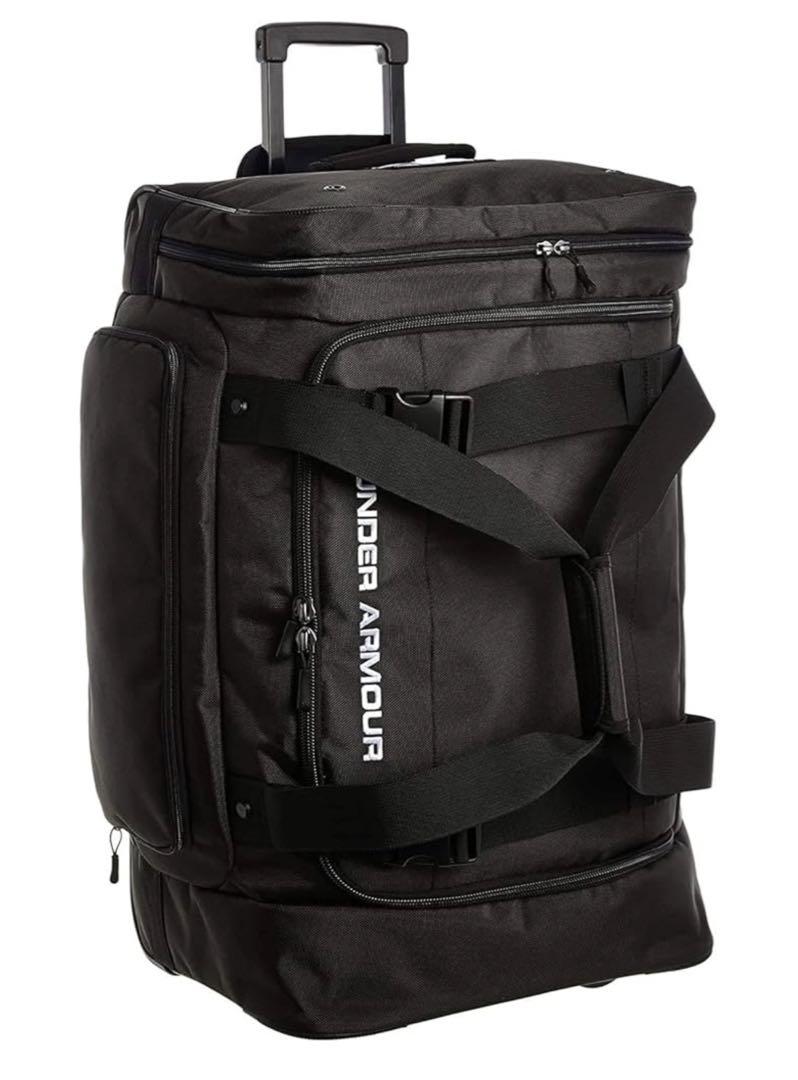 【極美品✨キャリーケース/遠征バッグ】アンダーアーマー　大容量　ボストン　黒　稀 UNDER ARMOUR ボストンバッグ 58L メンズ レディース アンダー
