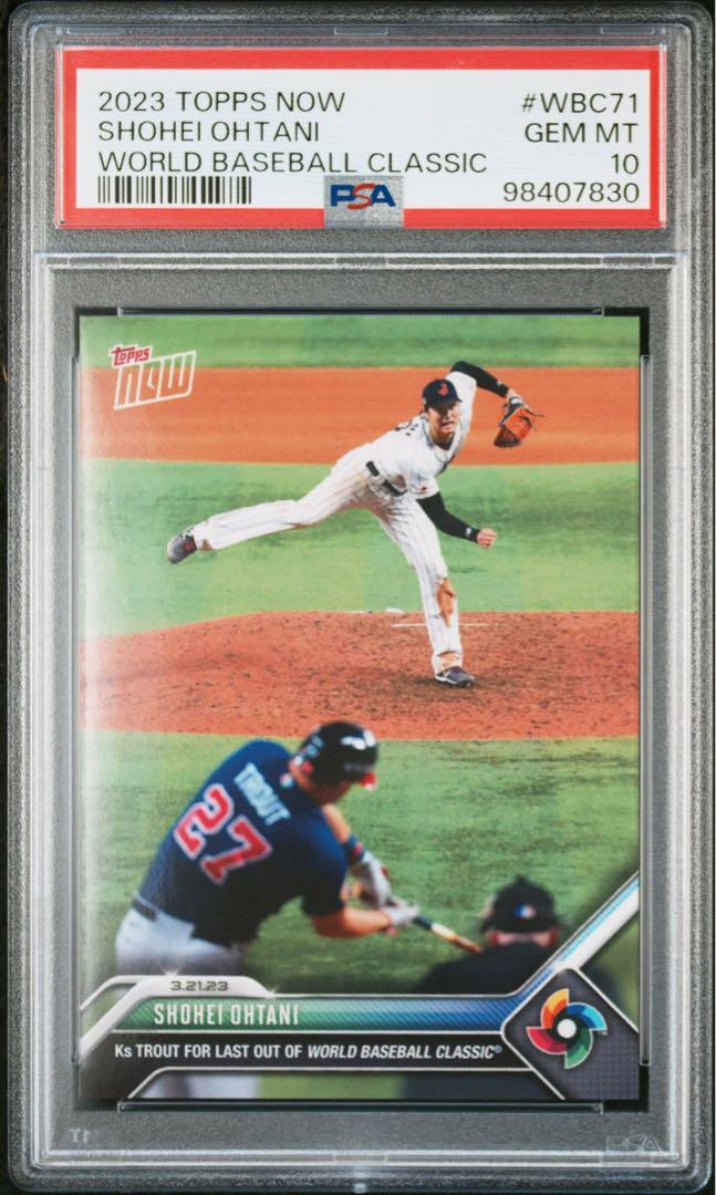 topps 大谷翔平 psa10 wbc 大谷vsトラウト 決着（見たい『大谷