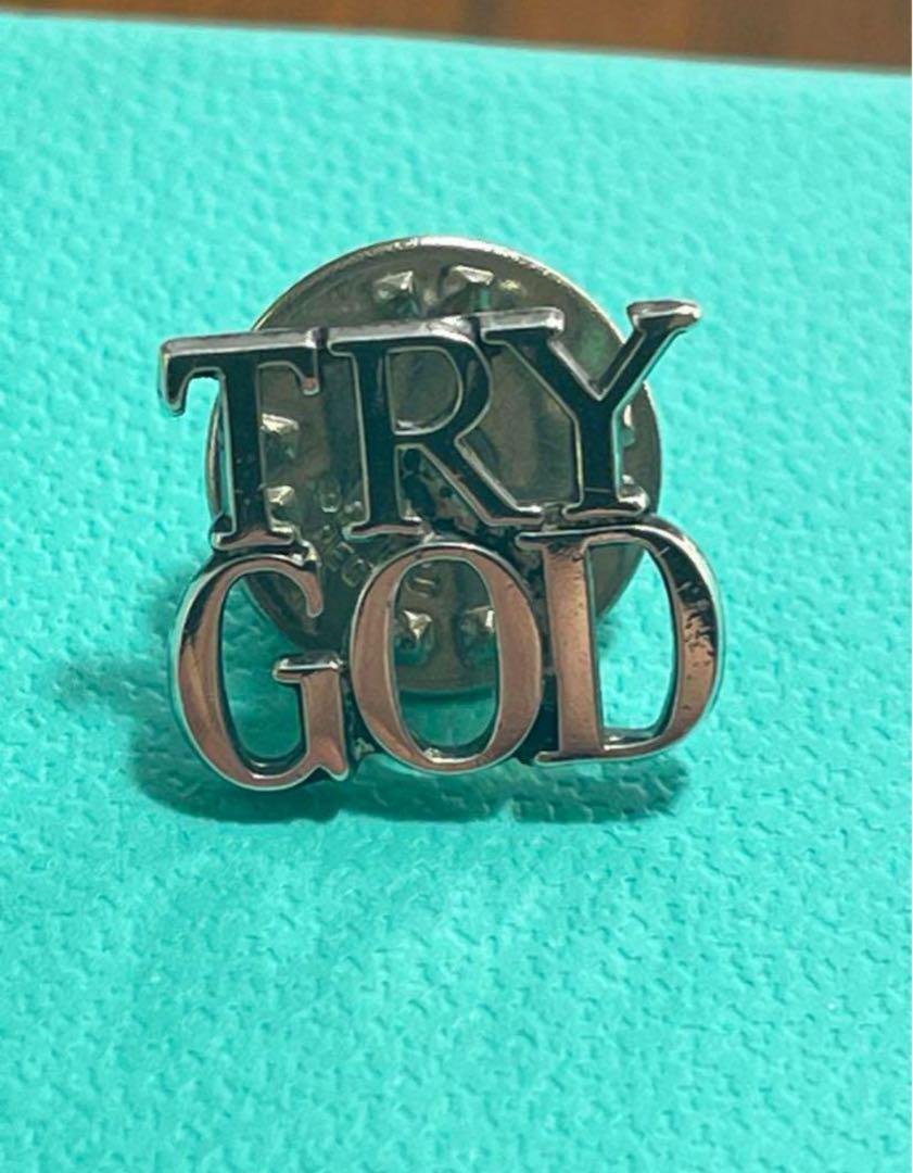 TIFFANY TRY GOD TRYGOD ヴィンテージ  ラペルピン Vtg 1970s Tiffany & Co Sterling Gold Overlay TRY GOD Vermeil