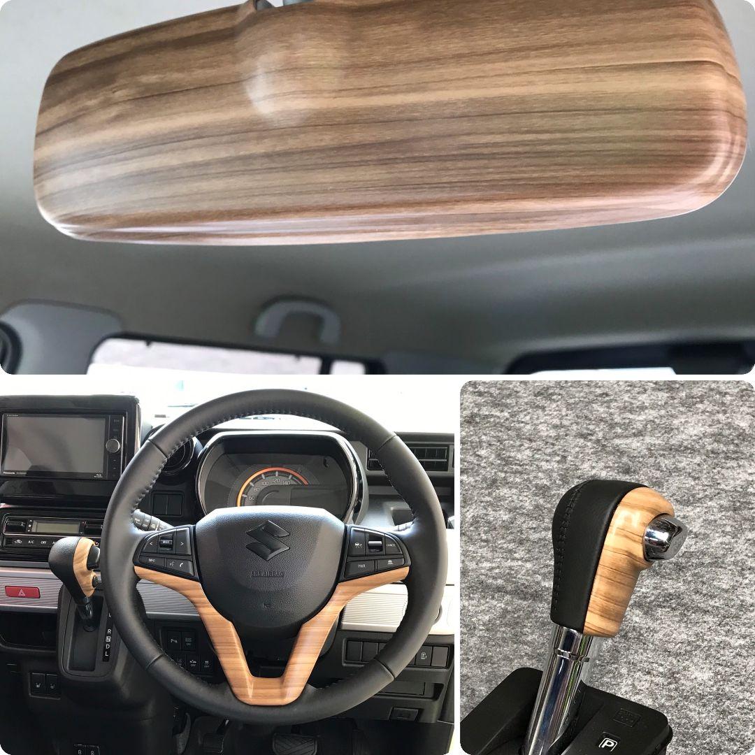 専用　ハスラー　インテリアパネルセット　ナチュラルウッド 専用インテリアパネル ナチュラルウッド 新型ハスラー （Amazon