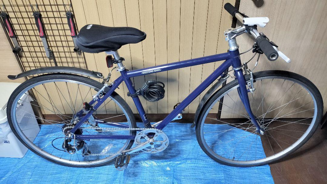 WEEKENDS BIKES あさひ クロスバイク ネイビー WEEKEND BIKES（ウィークエンド バイクス）-L 700C クロスバイク