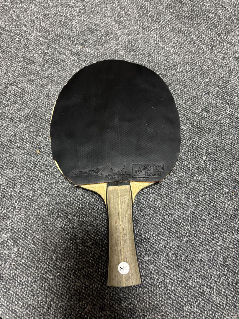 卓球　MKカーボン　フレア　82g ラバー付き TIBHAR ティバー MKカーボン FL 松平選手使用 MK Carbon 卓球