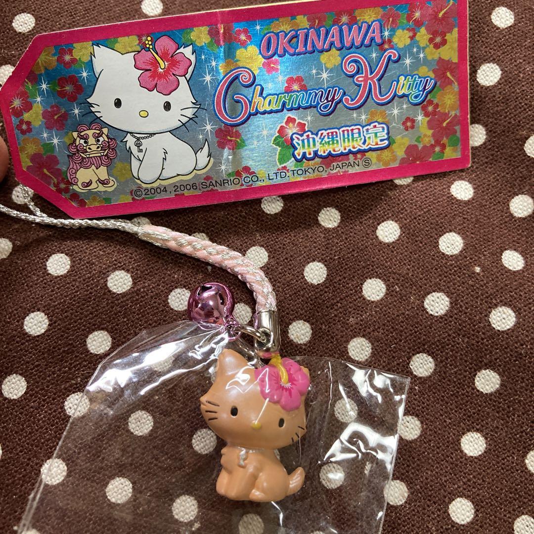 レア⭐新品⭐未使用　チャーミーキティ　ストラップ　沖縄　日焼け レア⭐新品⭐未使用 チャーミーキティ ストラップ 沖縄 日焼け