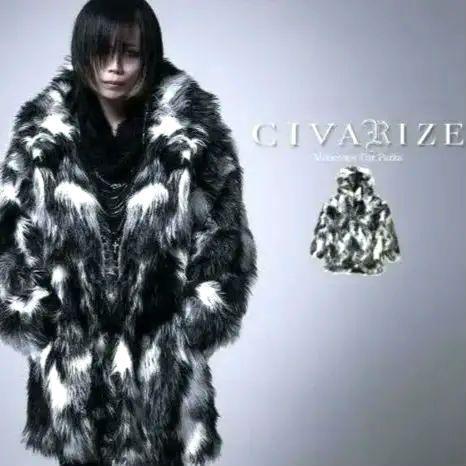 civarize ファト V系　ロック 　　ライダース　ドレープ　パーカー civarize V系 ファーロック ライダース ドレープ パーカー