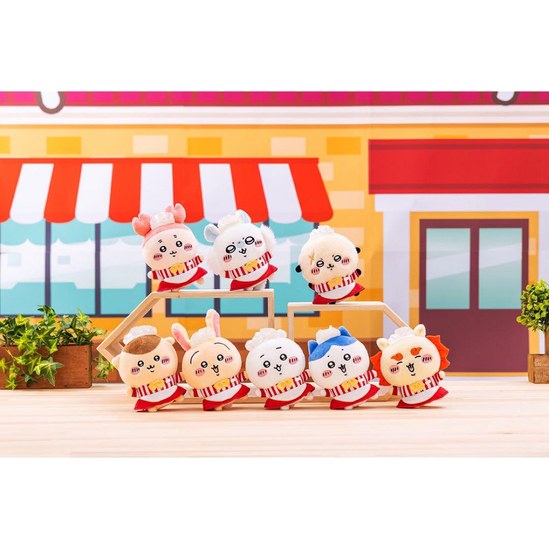 ホール担当なマスコット ちいかわ ハチワレ うさぎ モモンガ 4点セット ちいかわ ちいかわレストラン ホール担当なマスコット（ハチワレ