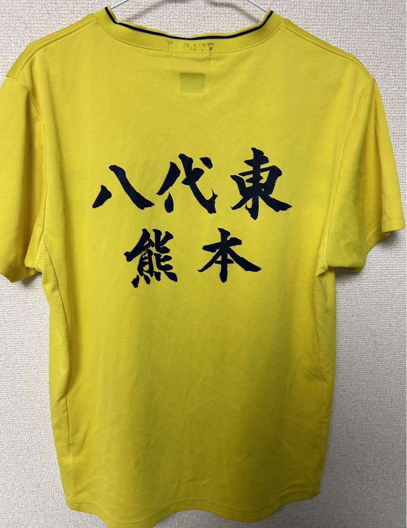 バドミントンヨネックスウェア八代東 美品 八代東 ゲームシャツ YONEX バドミントン ウェア L