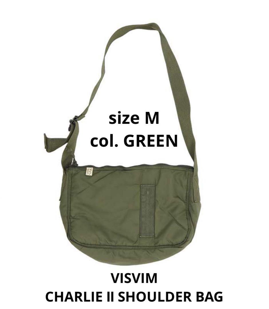 GREEN VISVIM CHARLIE Ⅱ SHOULDER BAG (M)（VISVIM CHARLIE