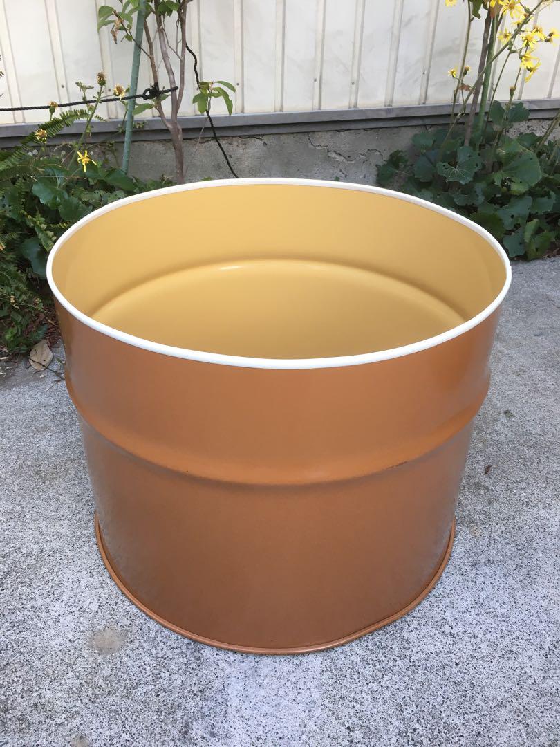 t.k.m_45様 ドラム缶 半切り プランター 2個 ドラム缶ラック 耐荷重約1t 約1000kg 2本収納 赤 積み重ね