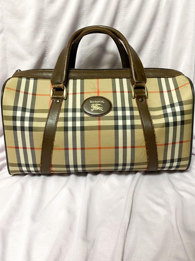 Burberry ノバチェック ボストンバッグ ヴィンテージ（BURBERRY
