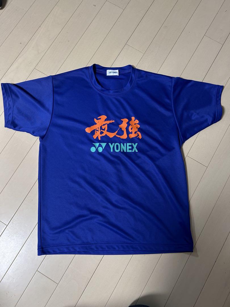 YONEX バドミントンシャツ Mサイズ 青 YONEX - YONEX バドミントンシャツ M 水色/ネイビー レディース