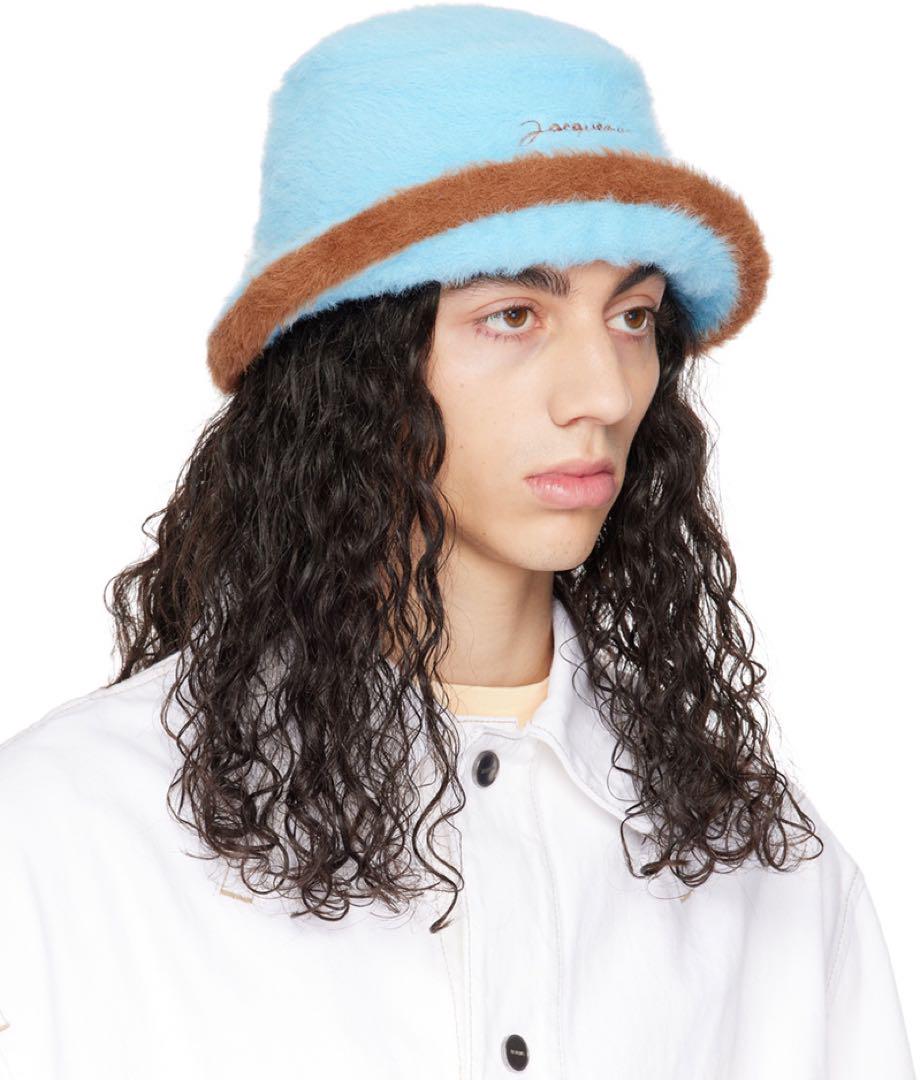 ジャックムス ブルー ファー バケットハット （JAQUEMUS