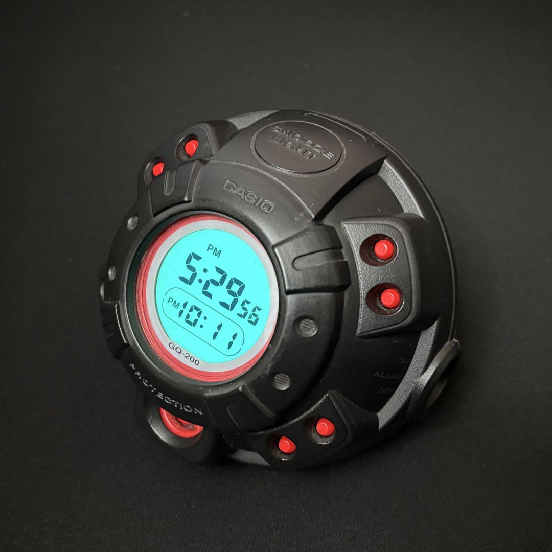 動作確認済 GQ-200 CASIO G-SHOCK 赤 カシオ 目覚まし時計（新品