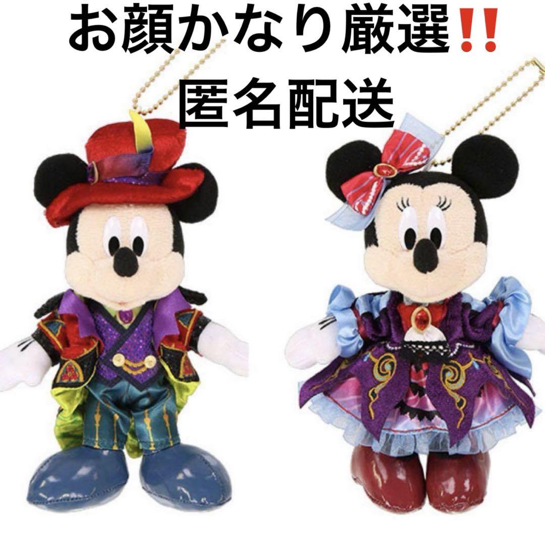 ディズニー ハロウィン 2024 ぬいぐるみバッジ ミッキー＆ミニー