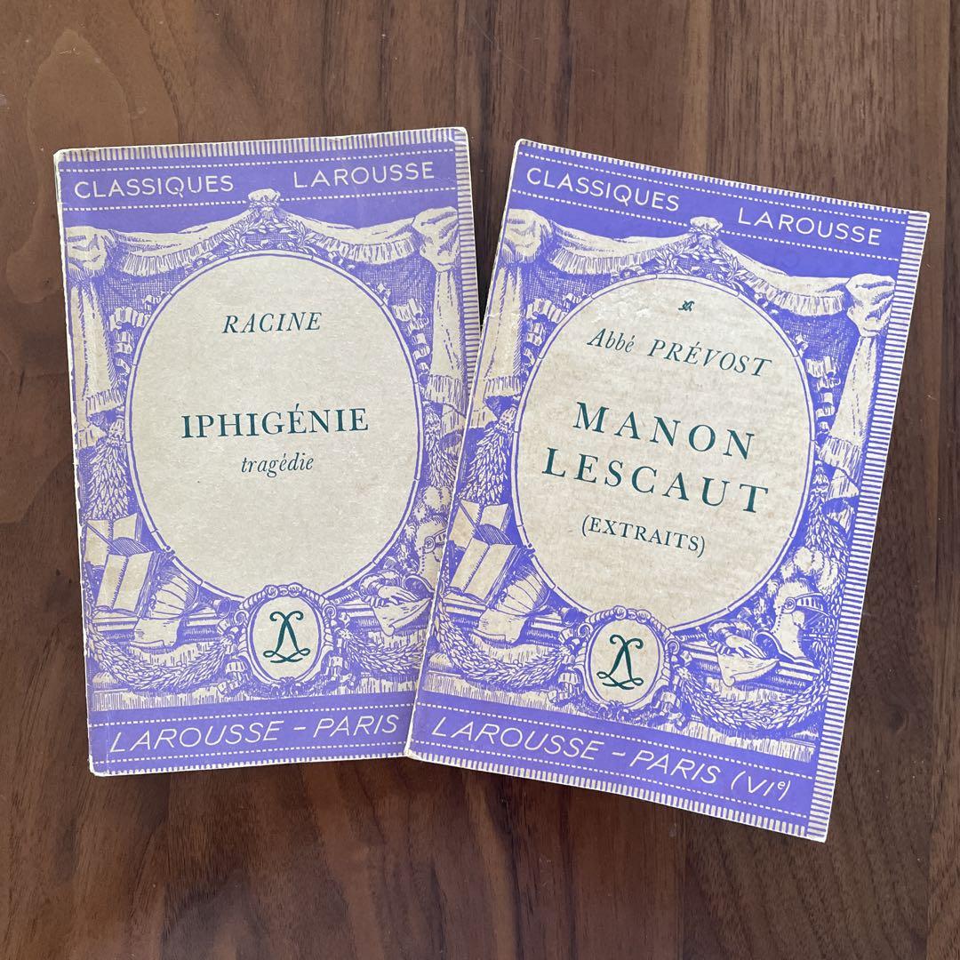 19世紀　古書　フランス語　2冊セット 19世紀 古書 フランス語 2冊セット