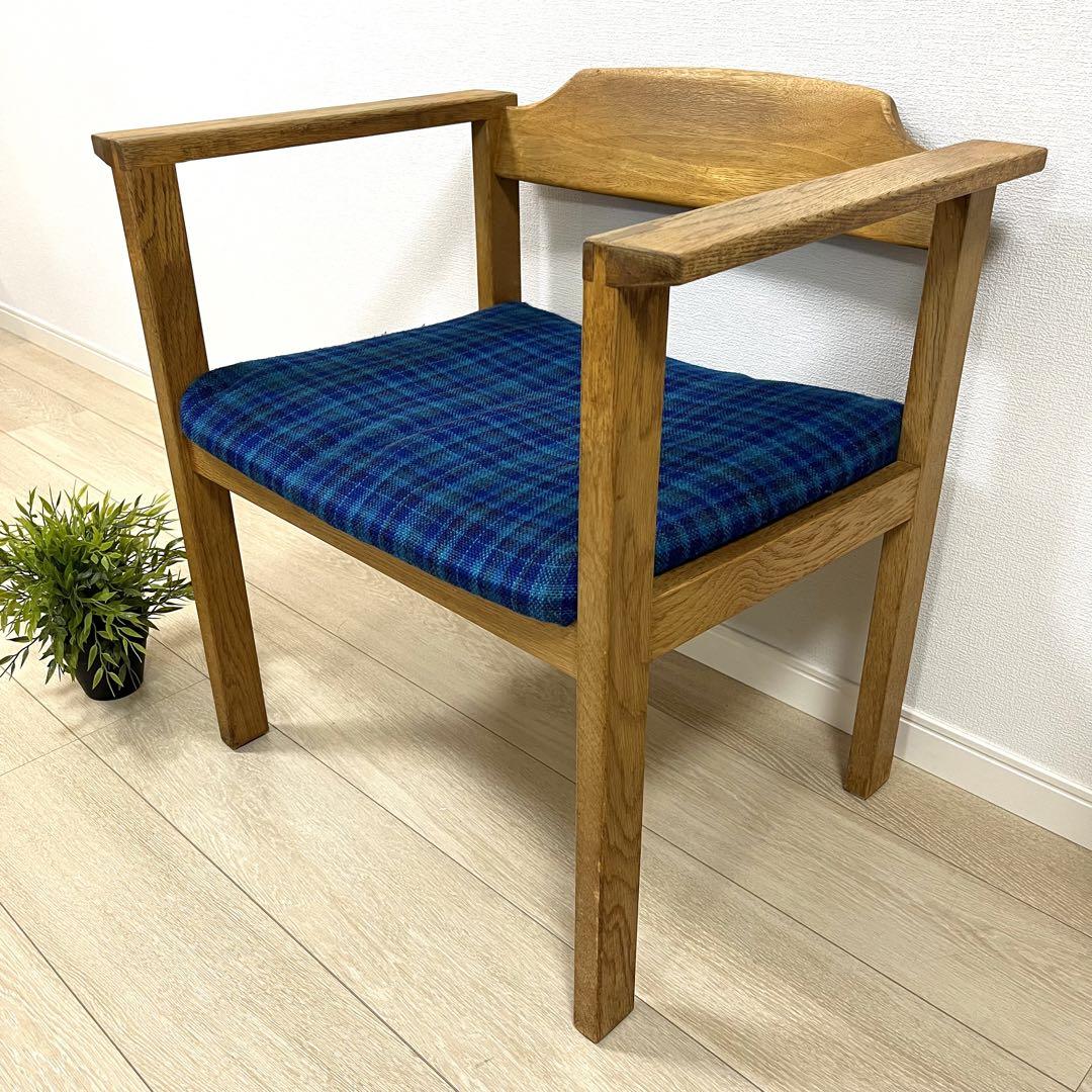 え81【カンディハウス旭川家具】レトロなチェックがかわいい