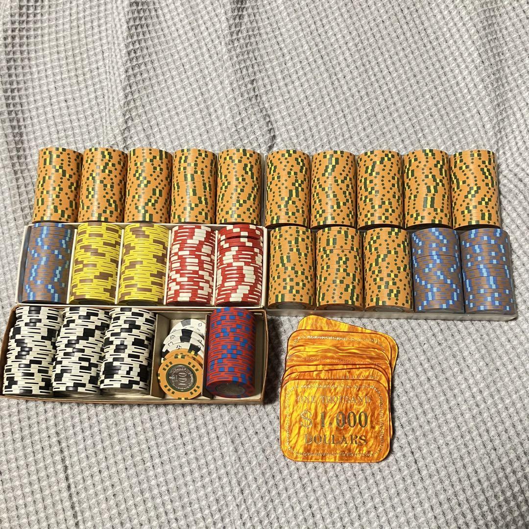 ポーカーチップ約470枚 MGM、カジノ、コイン、ラスベガス、世界