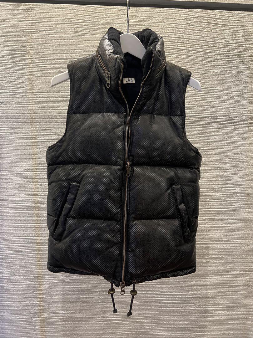 大人気新品をすべて LGB ルグランブルー パンチングレザー ダウンベスト L.G.B Y2K ジャケット・アウター