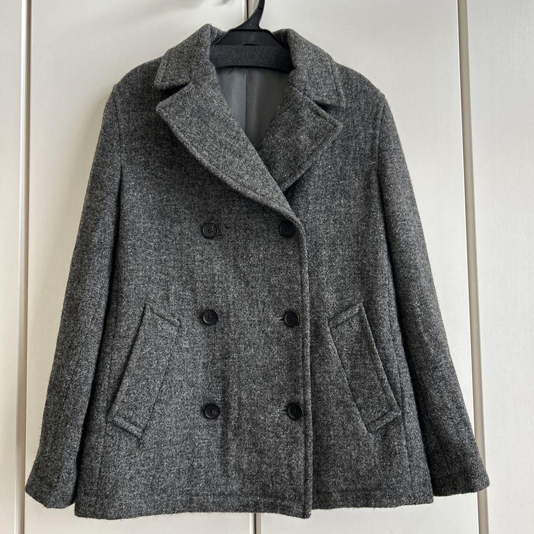 美品 ハリスツイード マーガレットハウエル ピーコート L 起毛 ウールコート 美品✨マーガレットハウエル ハリスツイード チェスターコート 2