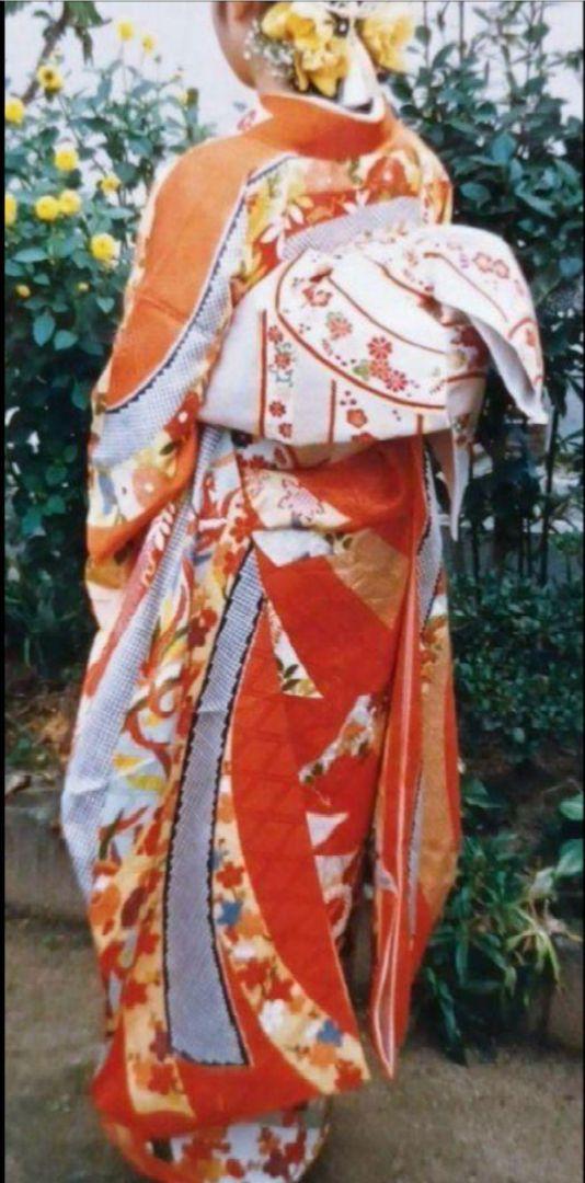希少 束ね熨斗柄 和色赤澄 高級振袖・長襦袢セット 希少 束ね熨斗柄 和色赤澄 高級振袖・長襦袢セット （楽天市場